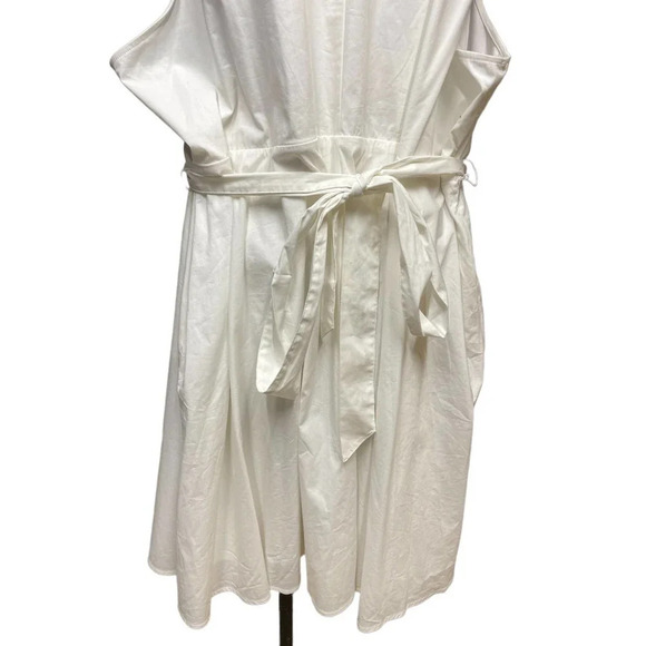 Torrid White‎ Poplin Collared Shirtdress Plus Size 6X - Picture 11 of 13